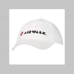 Airwalk biela šiltovka s vyšívaným logom so zapínaním na suchý zips, univerzálna veľkosť, materiál 100%bavlna